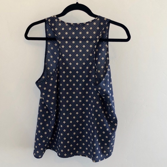 Polka Dot Blouse With Collar - Picture 2 of 3